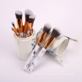New 10pcs Marble Makeup Brush Color Plastic Particles Transparent Handle Makeup Brush Set